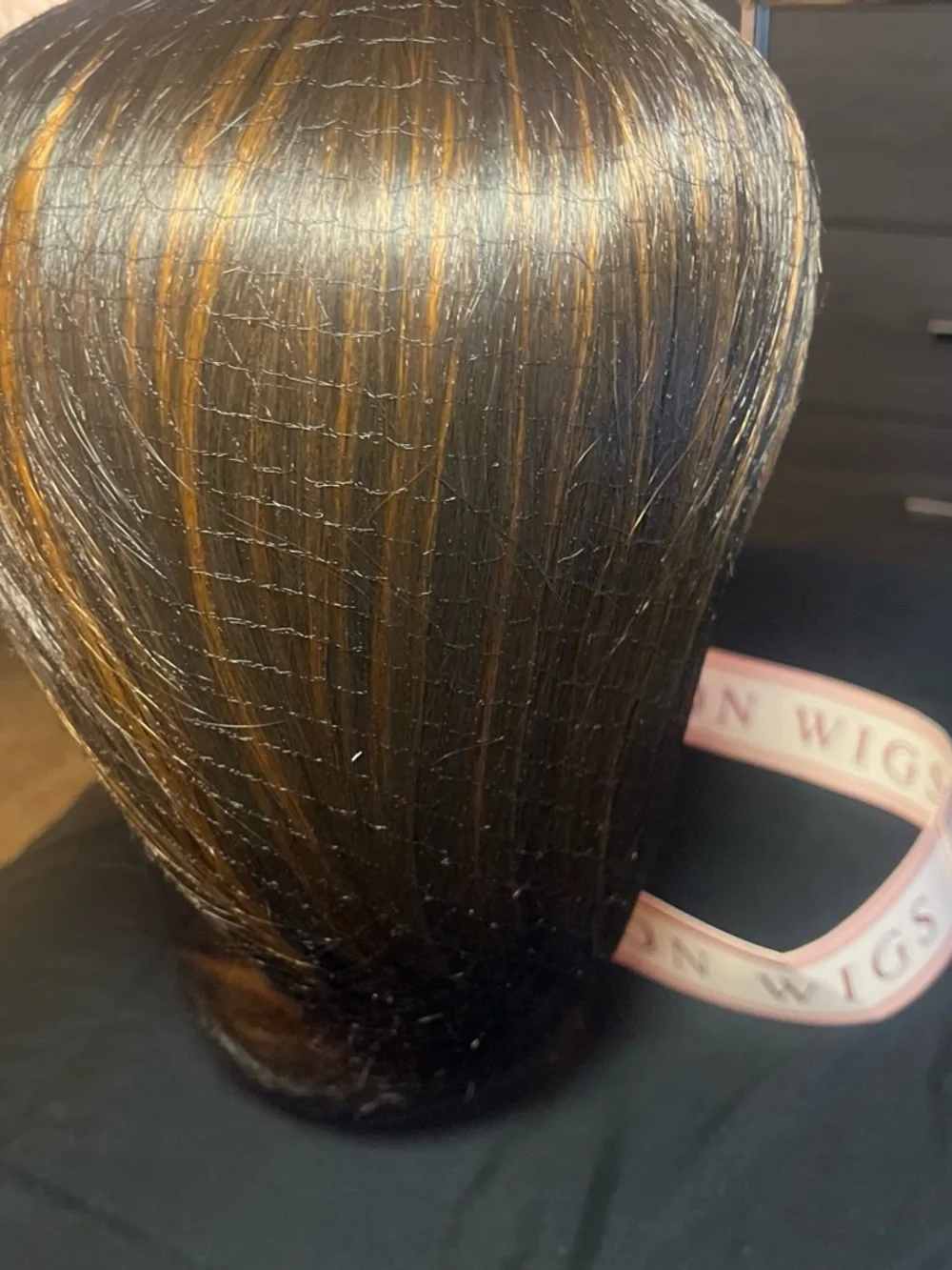 Fawn Brown 14inch Yaki Straight Layered Wig